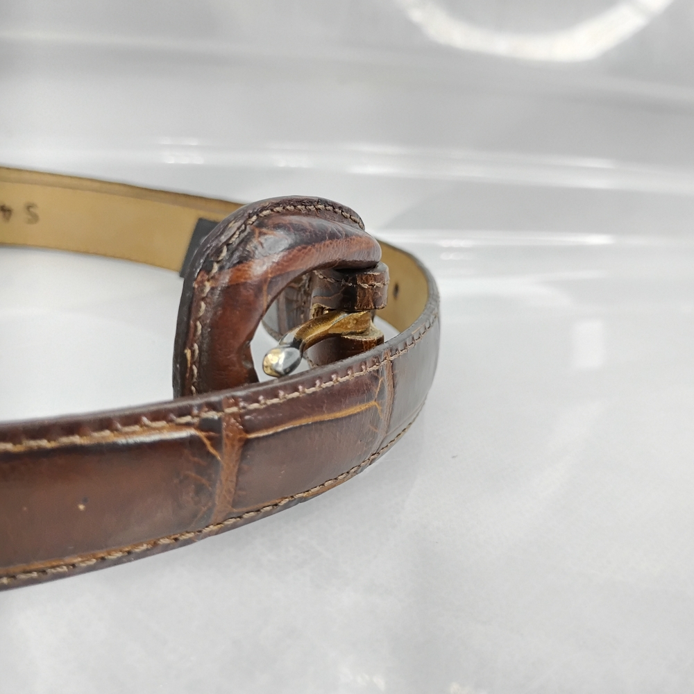 Brighton Brown and Tan Leather Belt - Picture 8 of 12